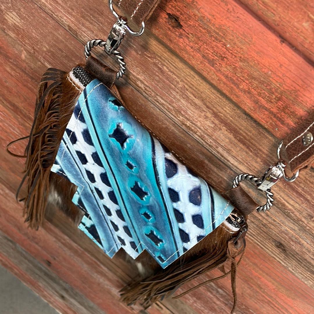 Tammy - Tricolor w/ Glacier Park Navajo Flap-Tammy-Western-Cowhide-Bags-Handmade-Products-Gifts-Dancing Cactus Designs