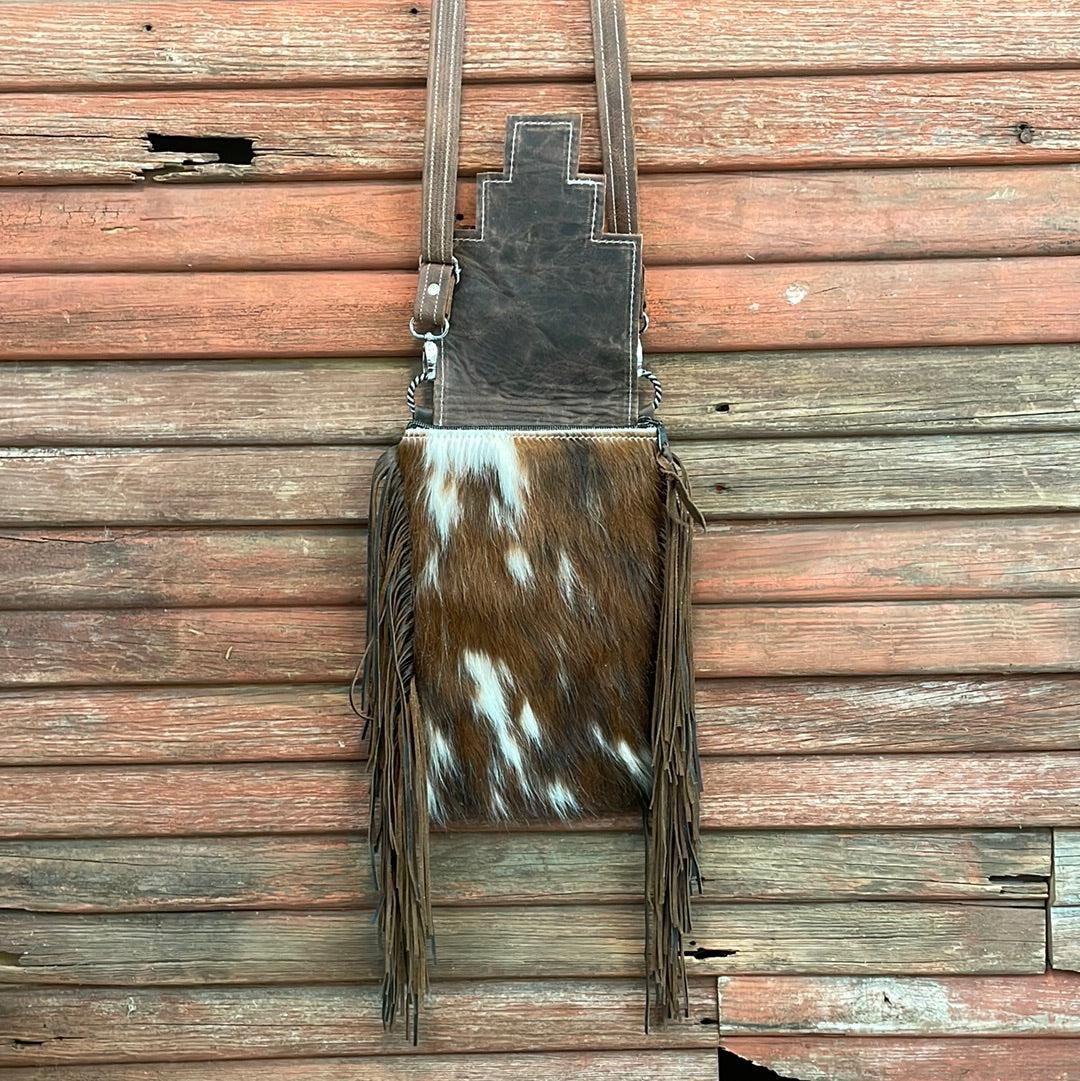 Tammy - Tricolor w/ Glacier Park Navajo Flap-Tammy-Western-Cowhide-Bags-Handmade-Products-Gifts-Dancing Cactus Designs