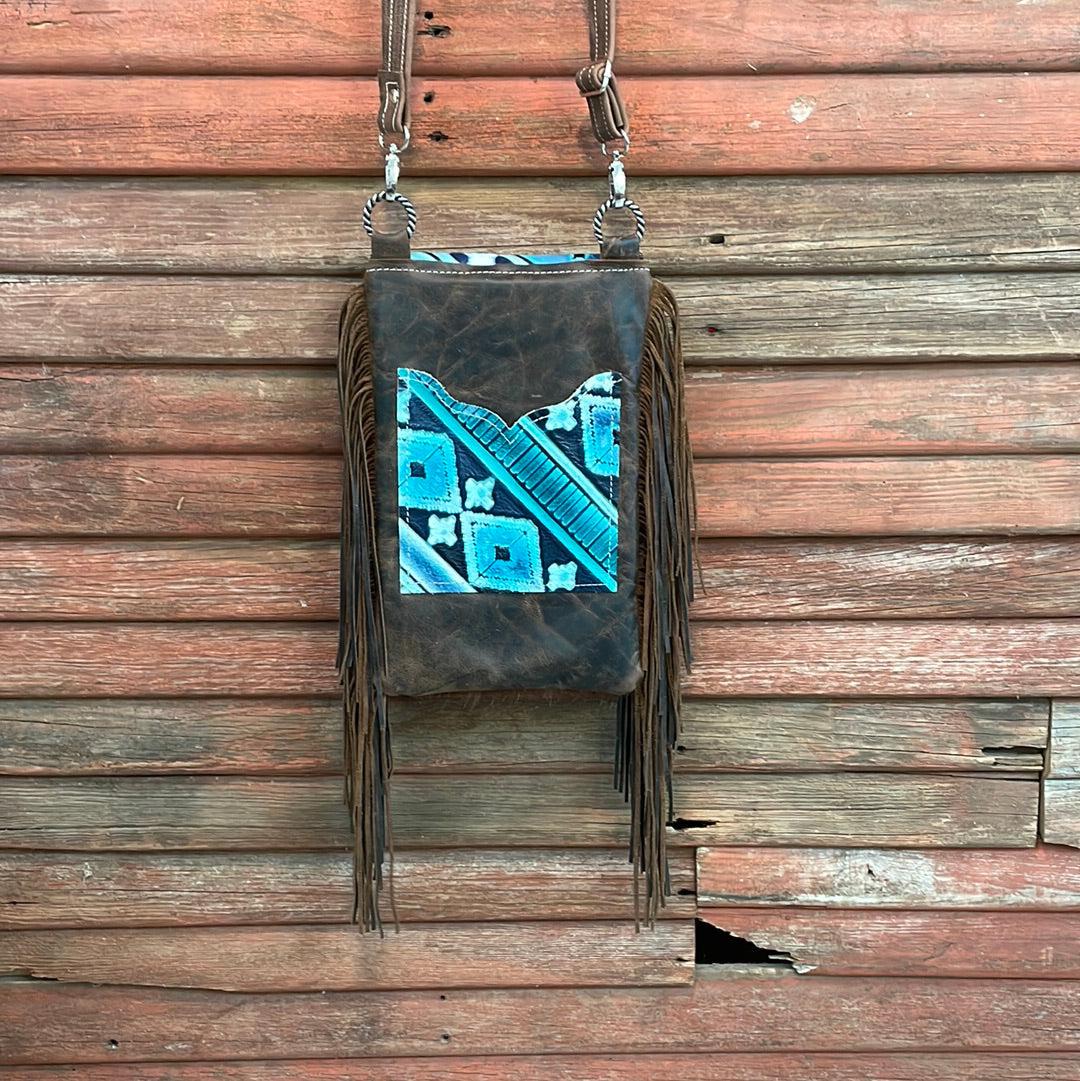 Tammy - Tricolor w/ Glacier Park Navajo Flap-Tammy-Western-Cowhide-Bags-Handmade-Products-Gifts-Dancing Cactus Designs
