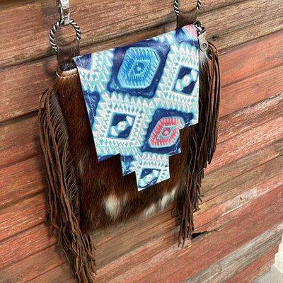 Tammy - Tricolor w/ Tucson Sundown Aztec Flap-Tammy-Western-Cowhide-Bags-Handmade-Products-Gifts-Dancing Cactus Designs