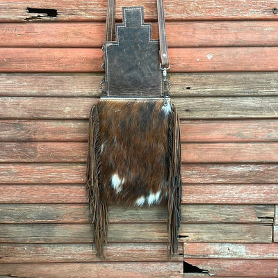 Tammy - Tricolor w/ Tucson Sundown Aztec Flap-Tammy-Western-Cowhide-Bags-Handmade-Products-Gifts-Dancing Cactus Designs