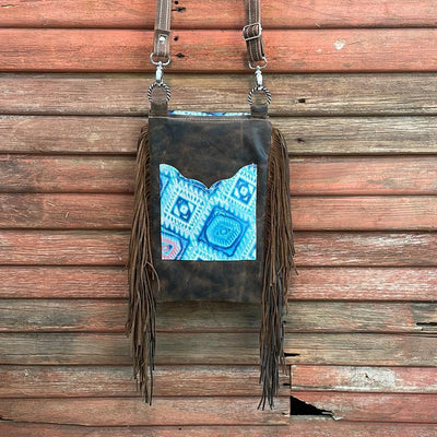 Tammy - Tricolor w/ Tucson Sundown Aztec Flap-Tammy-Western-Cowhide-Bags-Handmade-Products-Gifts-Dancing Cactus Designs