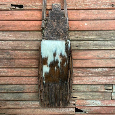 Tammy - Tricolor w/ Turquoise Sand Tool Flap-Tammy-Western-Cowhide-Bags-Handmade-Products-Gifts-Dancing Cactus Designs
