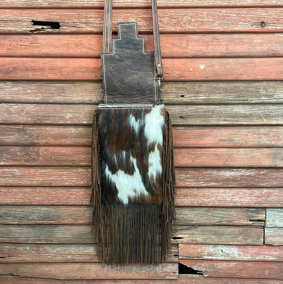 Tammy - Tricolor w/ Turquoise Sand Tool Flap-Tammy-Western-Cowhide-Bags-Handmade-Products-Gifts-Dancing Cactus Designs