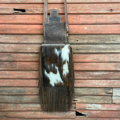 Tammy - Tricolor w/ Turquoise Sand Tool Flap-Tammy-Western-Cowhide-Bags-Handmade-Products-Gifts-Dancing Cactus Designs