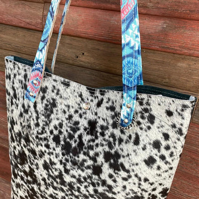 Trisha - B&W Speckle w/ Blank Slate-Trisha-Western-Cowhide-Bags-Handmade-Products-Gifts-Dancing Cactus Designs