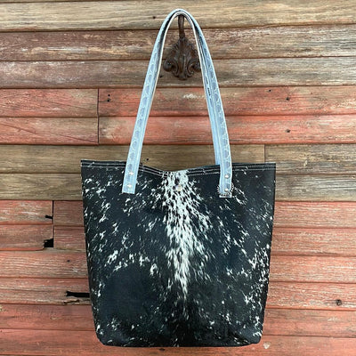 Trisha - B&W Speckle w/ Blank Slate-Trisha-Western-Cowhide-Bags-Handmade-Products-Gifts-Dancing Cactus Designs