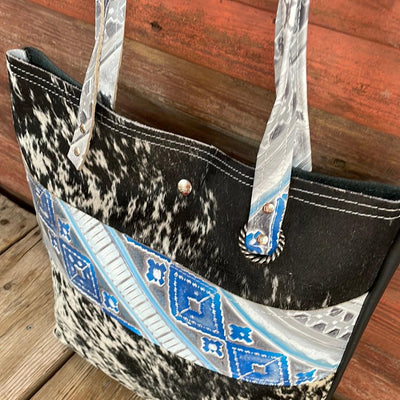 Trisha - B&W Speckle w/ Rocky Mountain Navajo-Trisha-Western-Cowhide-Bags-Handmade-Products-Gifts-Dancing Cactus Designs