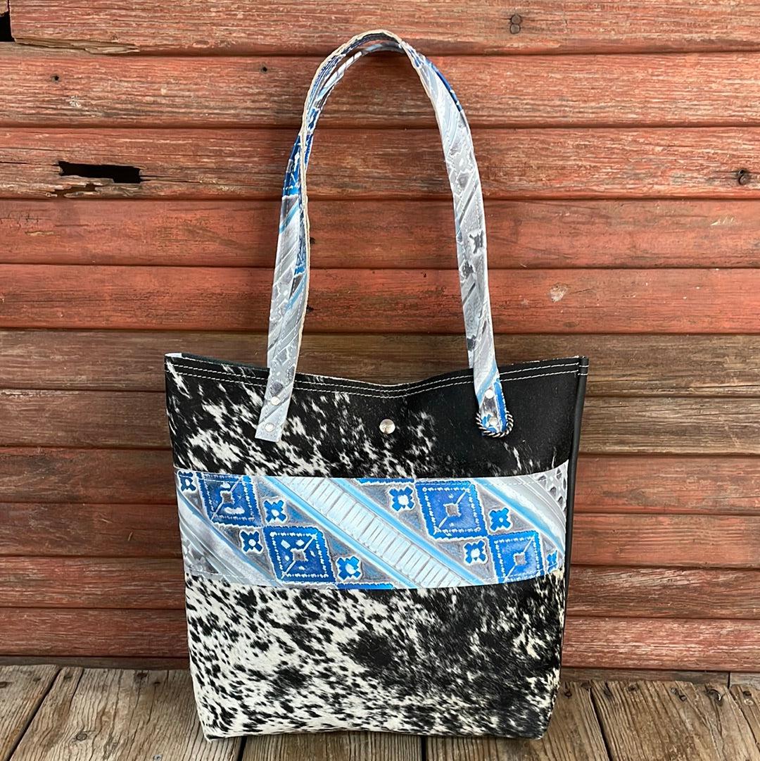 Trisha - B&W Speckle w/ Rocky Mountain Navajo-Trisha-Western-Cowhide-Bags-Handmade-Products-Gifts-Dancing Cactus Designs
