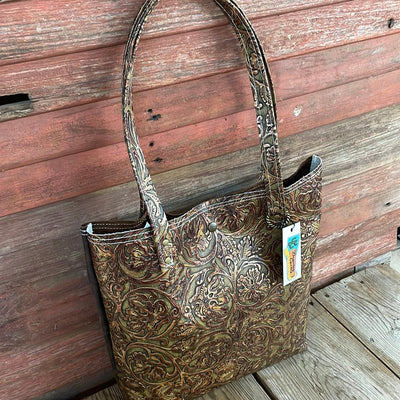 Trisha - Blank Slate w/ Wyoming Tool-Trisha-Western-Cowhide-Bags-Handmade-Products-Gifts-Dancing Cactus Designs