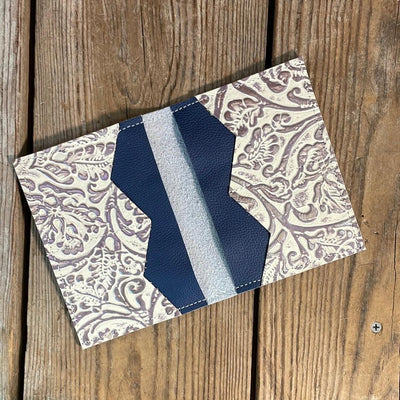 Waylon Wallet - Black & White w/-Waylon Wallet-Western-Cowhide-Bags-Handmade-Products-Gifts-Dancing Cactus Designs