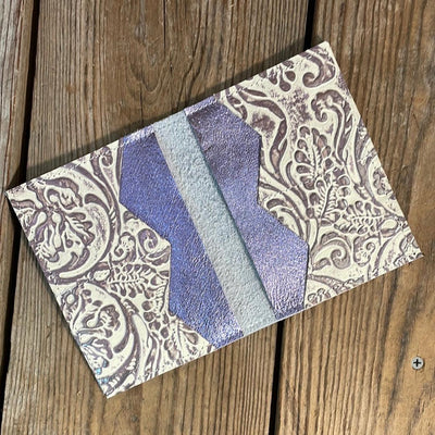 Waylon Wallet - Black & White w/-Waylon Wallet-Western-Cowhide-Bags-Handmade-Products-Gifts-Dancing Cactus Designs