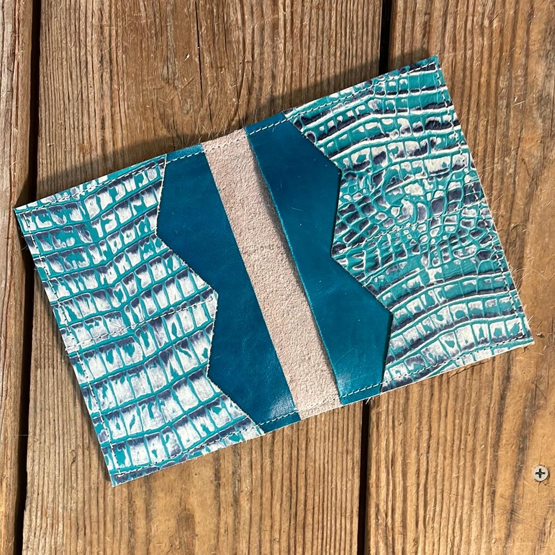 Waylon Wallet - Black & White w/-Waylon Wallet-Western-Cowhide-Bags-Handmade-Products-Gifts-Dancing Cactus Designs