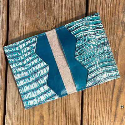 Waylon Wallet - Black & White w/-Waylon Wallet-Western-Cowhide-Bags-Handmade-Products-Gifts-Dancing Cactus Designs