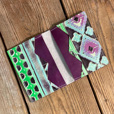 Waylon Wallet - Black & White w/-Waylon Wallet-Western-Cowhide-Bags-Handmade-Products-Gifts-Dancing Cactus Designs
