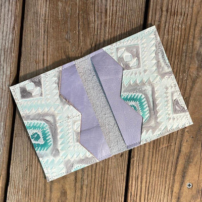 Waylon Wallet - Black & White w/-Waylon Wallet-Western-Cowhide-Bags-Handmade-Products-Gifts-Dancing Cactus Designs