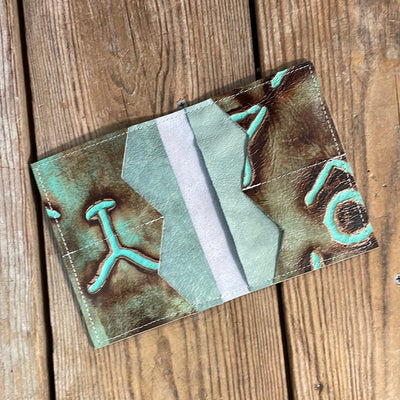 Waylon Wallet - Black & White w/-Waylon Wallet-Western-Cowhide-Bags-Handmade-Products-Gifts-Dancing Cactus Designs