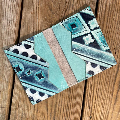 Waylon Wallet - Black & White w/-Waylon Wallet-Western-Cowhide-Bags-Handmade-Products-Gifts-Dancing Cactus Designs