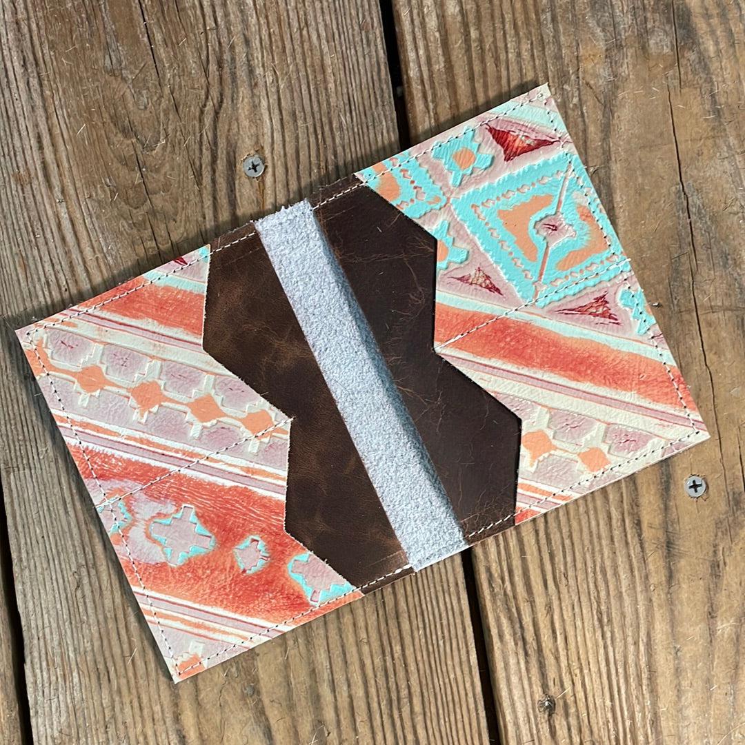 Waylon Wallet - Black & White w/-Waylon Wallet-Western-Cowhide-Bags-Handmade-Products-Gifts-Dancing Cactus Designs