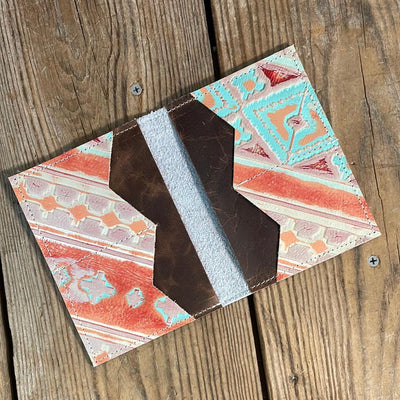 Waylon Wallet - Black & White w/-Waylon Wallet-Western-Cowhide-Bags-Handmade-Products-Gifts-Dancing Cactus Designs