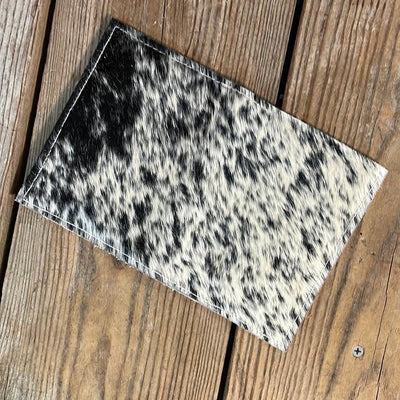 Waylon Wallet - Black & White w/-Waylon Wallet-Western-Cowhide-Bags-Handmade-Products-Gifts-Dancing Cactus Designs