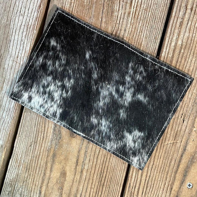 Waylon Wallet - Black & White w/-Waylon Wallet-Western-Cowhide-Bags-Handmade-Products-Gifts-Dancing Cactus Designs