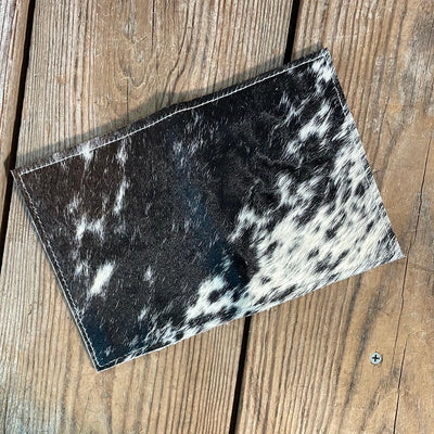 Waylon Wallet - Black & White w/-Waylon Wallet-Western-Cowhide-Bags-Handmade-Products-Gifts-Dancing Cactus Designs