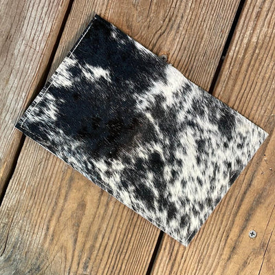 Waylon Wallet - Black & White w/-Waylon Wallet-Western-Cowhide-Bags-Handmade-Products-Gifts-Dancing Cactus Designs