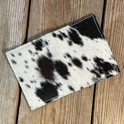Waylon Wallet - Black & White w/-Waylon Wallet-Western-Cowhide-Bags-Handmade-Products-Gifts-Dancing Cactus Designs