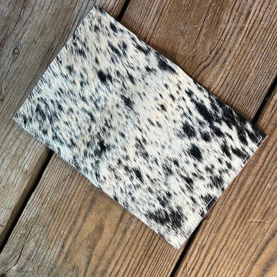 Waylon Wallet - Black & White w/-Waylon Wallet-Western-Cowhide-Bags-Handmade-Products-Gifts-Dancing Cactus Designs