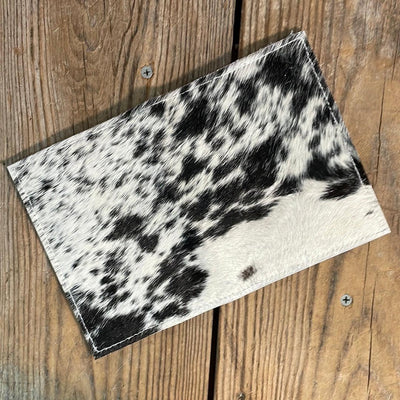 Waylon Wallet - Black & White w/-Waylon Wallet-Western-Cowhide-Bags-Handmade-Products-Gifts-Dancing Cactus Designs