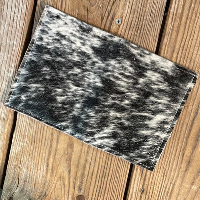 Waylon Wallet - Black & White w/-Waylon Wallet-Western-Cowhide-Bags-Handmade-Products-Gifts-Dancing Cactus Designs