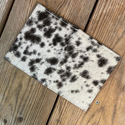 Waylon Wallet - Black & White w/-Waylon Wallet-Western-Cowhide-Bags-Handmade-Products-Gifts-Dancing Cactus Designs