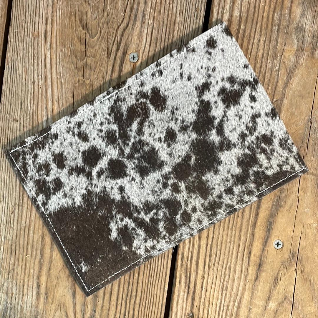 Waylon Wallet - Black & White w/-Waylon Wallet-Western-Cowhide-Bags-Handmade-Products-Gifts-Dancing Cactus Designs