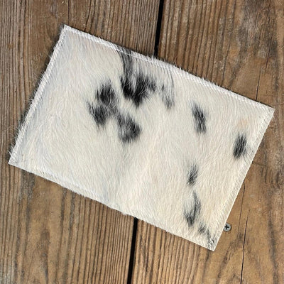 Waylon Wallet - Black & White w/-Waylon Wallet-Western-Cowhide-Bags-Handmade-Products-Gifts-Dancing Cactus Designs