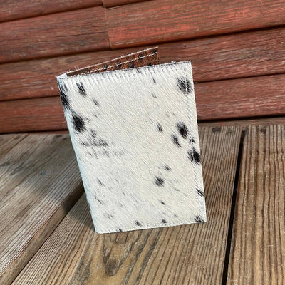Waylon Wallet - Black & White w/-Waylon Wallet-Western-Cowhide-Bags-Handmade-Products-Gifts-Dancing Cactus Designs