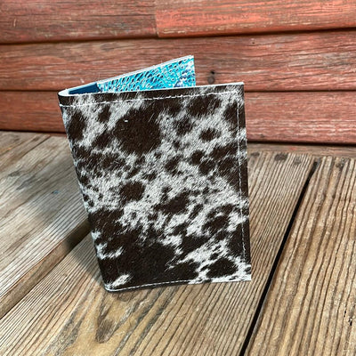 Waylon Wallet - Black & White w/-Waylon Wallet-Western-Cowhide-Bags-Handmade-Products-Gifts-Dancing Cactus Designs