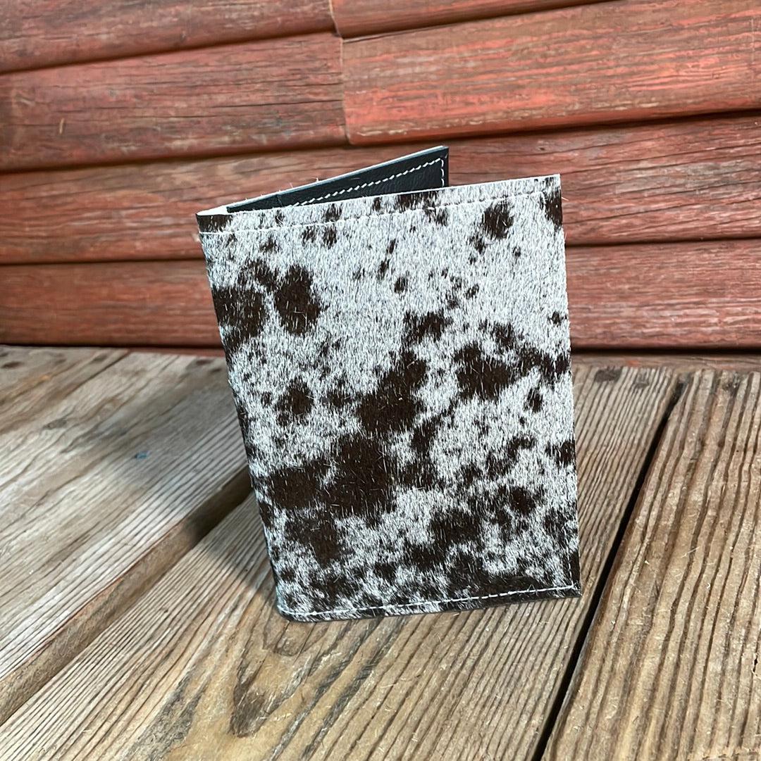 Waylon Wallet - Black & White w/-Waylon Wallet-Western-Cowhide-Bags-Handmade-Products-Gifts-Dancing Cactus Designs
