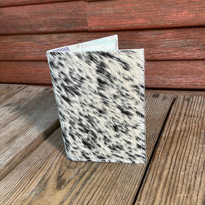 Waylon Wallet - Black & White w/-Waylon Wallet-Western-Cowhide-Bags-Handmade-Products-Gifts-Dancing Cactus Designs