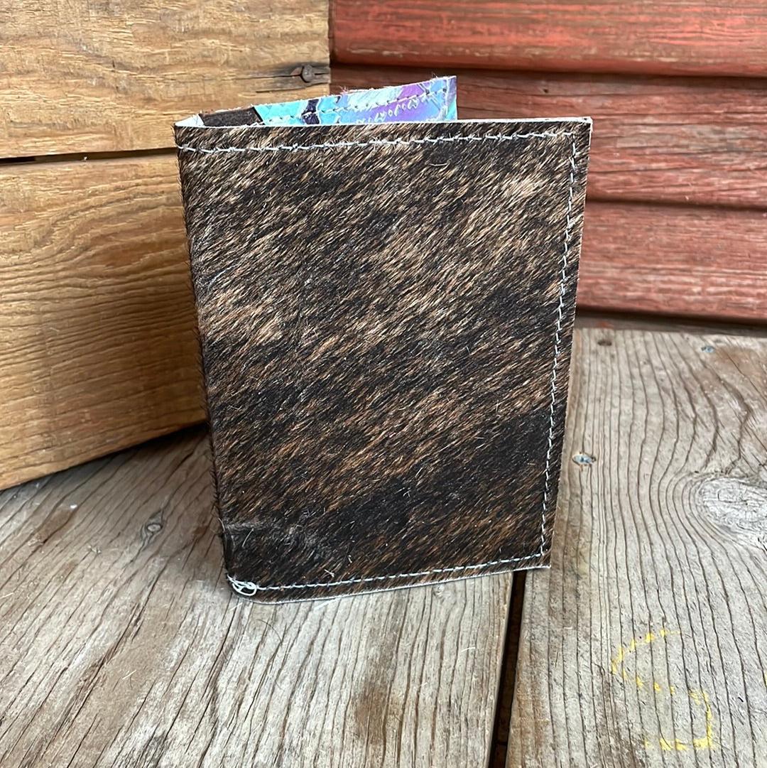 Waylon Wallet - Brindle w/ 90's Party-Waylon Wallet-Western-Cowhide-Bags-Handmade-Products-Gifts-Dancing Cactus Designs