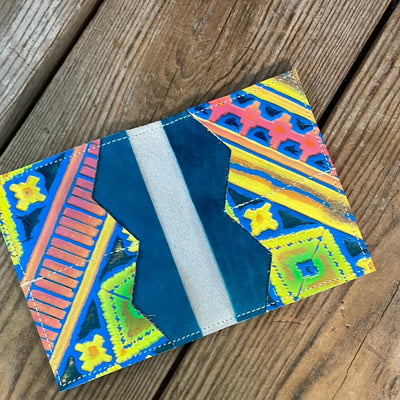 Waylon Wallet - Brindle w/-Waylon Wallet-Western-Cowhide-Bags-Handmade-Products-Gifts-Dancing Cactus Designs