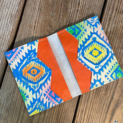 Waylon Wallet - Brindle w/-Waylon Wallet-Western-Cowhide-Bags-Handmade-Products-Gifts-Dancing Cactus Designs