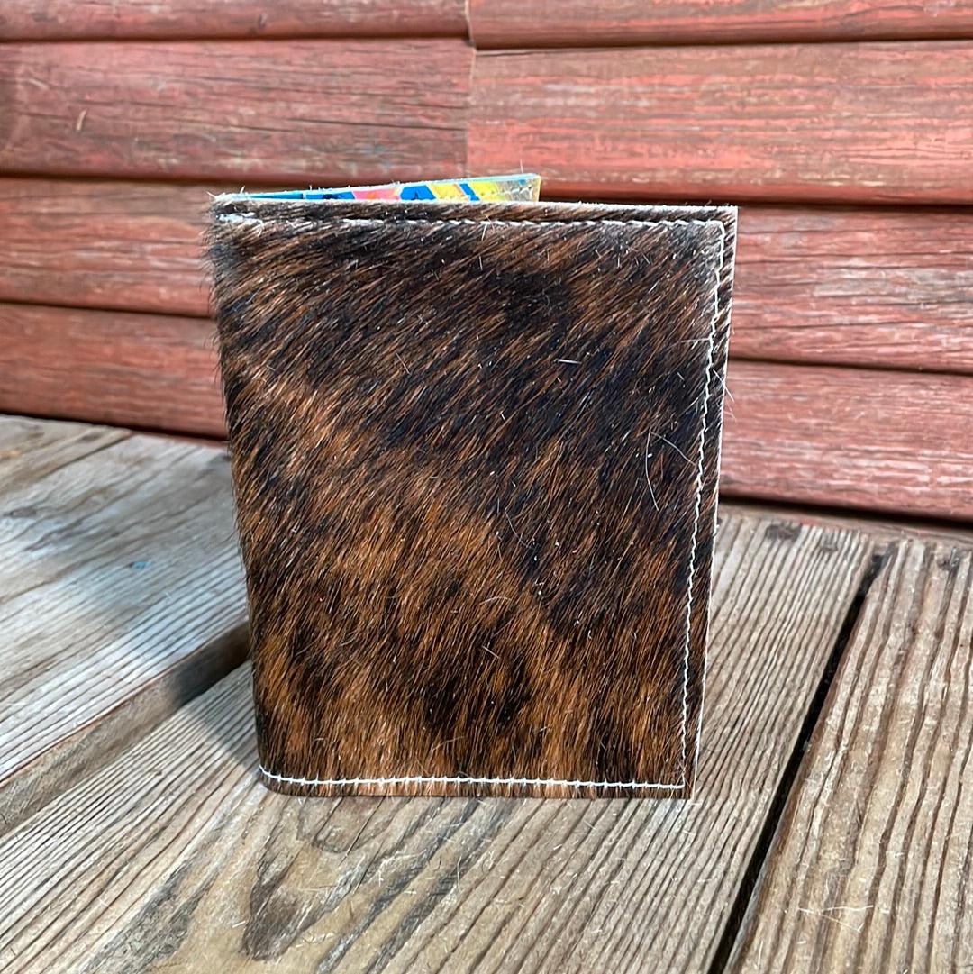 Waylon Wallet - Brindle w/-Waylon Wallet-Western-Cowhide-Bags-Handmade-Products-Gifts-Dancing Cactus Designs