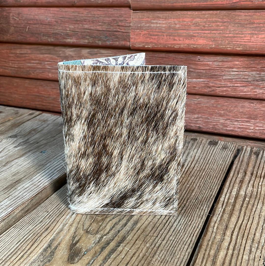 Waylon Wallet - Brindle w/-Waylon Wallet-Western-Cowhide-Bags-Handmade-Products-Gifts-Dancing Cactus Designs