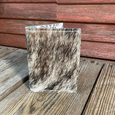 Waylon Wallet - Brindle w/-Waylon Wallet-Western-Cowhide-Bags-Handmade-Products-Gifts-Dancing Cactus Designs