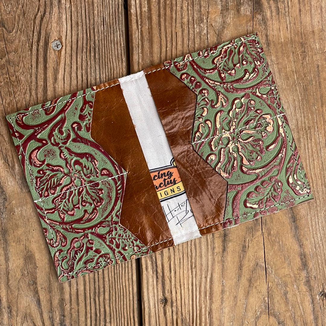 Waylon Wallet - Dapple w/ Cucumber Melon-Waylon Wallet-Western-Cowhide-Bags-Handmade-Products-Gifts-Dancing Cactus Designs