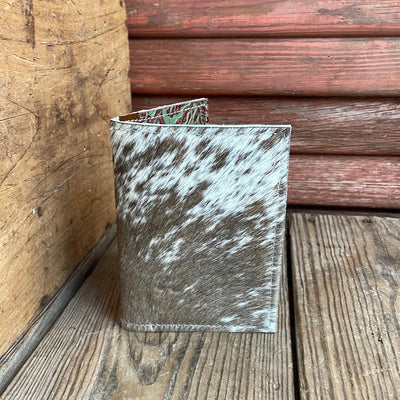 Waylon Wallet - Dapple w/ Cucumber Melon-Waylon Wallet-Western-Cowhide-Bags-Handmade-Products-Gifts-Dancing Cactus Designs