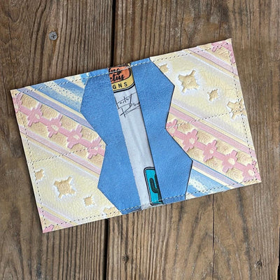 Waylon Wallet - Dapple w/ Encanto Navajo-Waylon Wallet-Western-Cowhide-Bags-Handmade-Products-Gifts-Dancing Cactus Designs