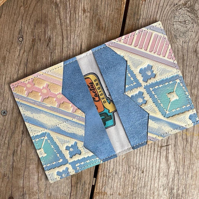 Waylon Wallet - Grey Brindle w/ Encanto Navajo-Waylon Wallet-Western-Cowhide-Bags-Handmade-Products-Gifts-Dancing Cactus Designs