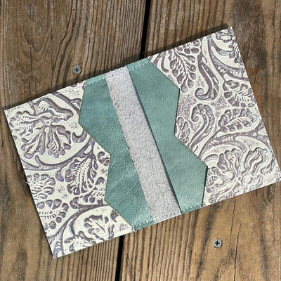 Waylon Wallet - Holographic w/-Waylon Wallet-Western-Cowhide-Bags-Handmade-Products-Gifts-Dancing Cactus Designs